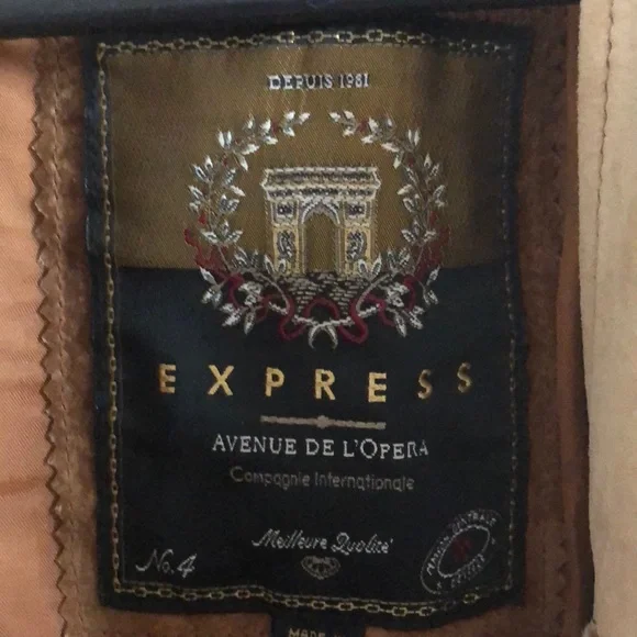 Express Leather Colorblock Sleeveless Vest - Picture 4 of 6